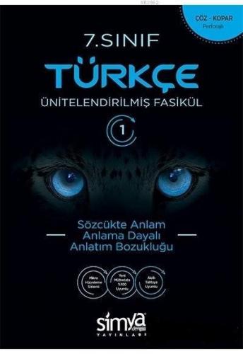 Simya Dergisi Yayınları 7. Sınıf Türkçe Konu Özetli Soru Fasikülleri 8 li Simya Dergisi