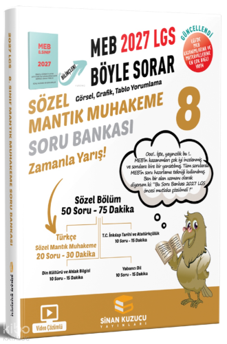 Sinan Kuzucu 8. Sınıf LGS Sözel Mantık Muhakeme Soru Bankası