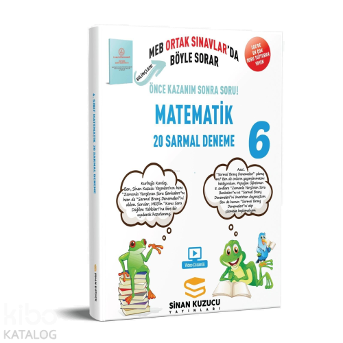 Sinan Kuzucu Yayınları 6. Sınıf Matematik 20'li Sarmal Branş Deneme