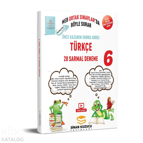 Sinan Kuzucu Yayınları 6. Sınıf Türkçe 20' Li Sarmal Branş Denemesi