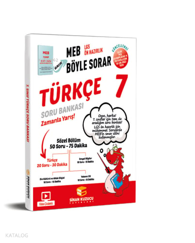 Sinan Kuzucu Yayınları 7. Sınıf Türkçe Soru Bankası