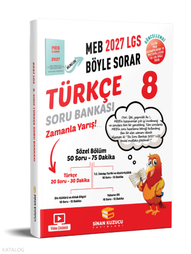 Sinan Kuzucu Yayınları 8. Sınıf Türkçe Soru Bankası