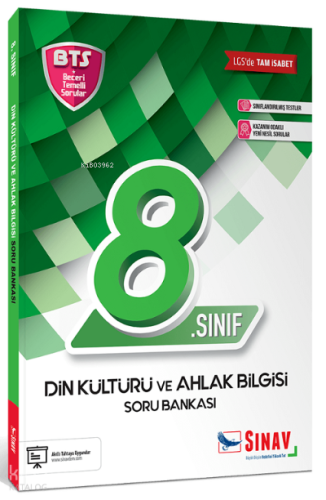 Sınav 8. Sınıf LGS Din Kültürü ve Ahlak Bilgisi BTS Soru Bankası