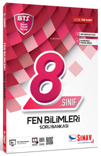 Sınav 8. Sınıf LGS Fen Bilimleri BTS Soru Bankası