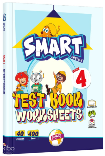 Smart English Grade 4 Test Book Worksheets