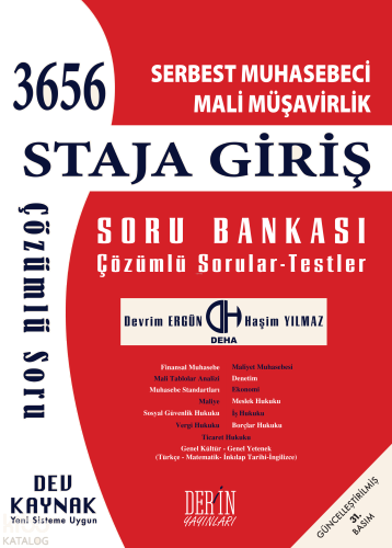 SMMM Staja Giriş Soru Bankası