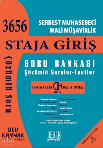 SMMM Staja Giriş Soru Bankası