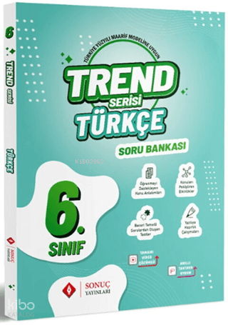 Sonuç Yayınları 6. Sınıf Türkçe Trend Serisi Soru Bankası