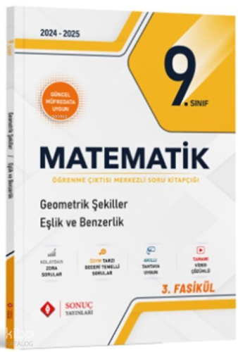 Sonuç Yayınları 9. Sınıf Matematik Geometrik Şekiller Eşlik ve Benzerlik