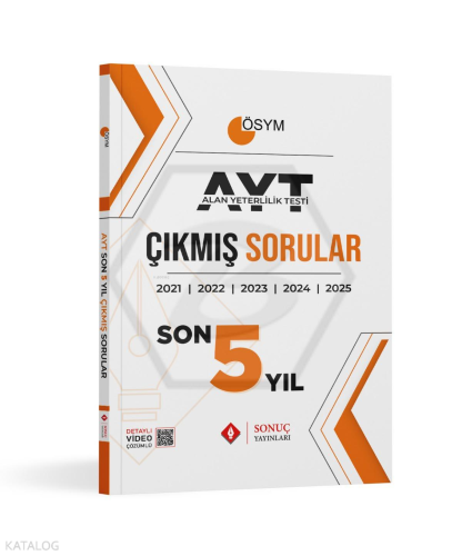 Sonuç Yayınları AYT Son 5 Yıl Çıkmış Sorular