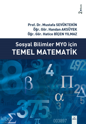 Sosyal Bilimler MYO İçin Temel Matematik