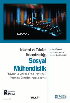 Sosyal Mühendislik;Kavram ve Sınıflandırma - Yöntemler Yaşanmış Örnekler - Karşı Tedbirler