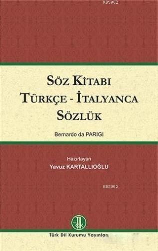Söz Kitabı Türkçe - İtalyanca Sözlük
