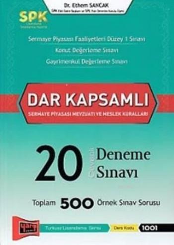SPK Dar Kapsamlı Sermaye Piyasası Mevzuatı ve Meslek Kuralları Cevaplı 20 Deneme Sınavı