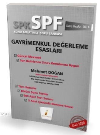 SPK - SPF Gayrimenkul  Değerleme Esasları Konu Anlatımlı Soru  Bankası 1014