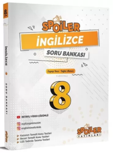 Spoiler 8. Sınıf Ingilizce Soru Bankası