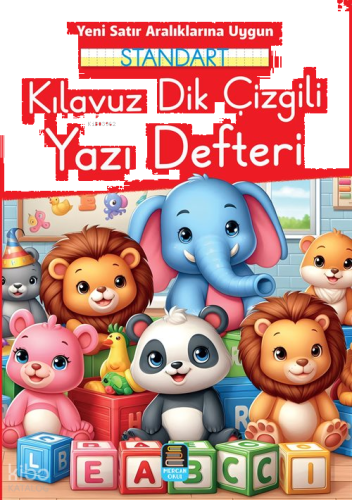 Standart Kılavuz Dik Çizgili Yazı Defteri - Yeni Satır Aralıklarına Uygun