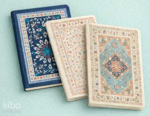 Sultan Etnik Desen Üçlü Defter Seti Çizgisiz A5