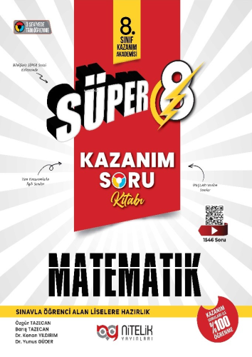 Süper 8 Matematik Kazanım Soru Kitabı