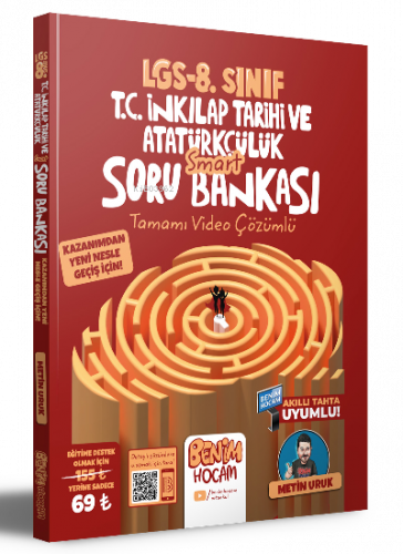 T.C. İnkılap Tarihi ve Atatürkçülük Smart Tamamı Video Çözümlü Soru Bankası