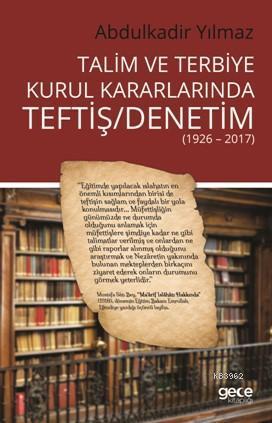 Talim ve Terbiye Kurul Kararlarında Teftiş/Denetim