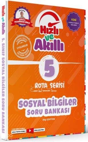 Tammat Yayıncılık 5. Sınıf Sosyal Bilgiler Rota Serisi Hızlı ve Akıllı Soru Bankası