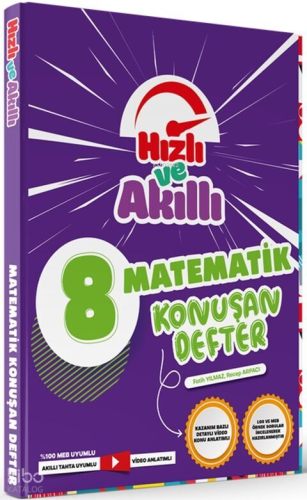 Tammat Yayıncılık 8. Sınıf LGS Matematik Hızlı ve Akıllı Defter Konuşturan Defter