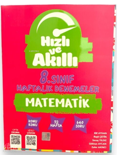 Tammat Yayıncılık Hızlı ve Akıllı 8.Sınıf Matematik Haftalık Denemeler