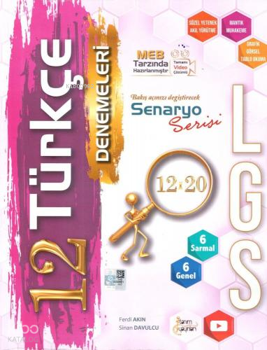 Tanım 8 Sınıf Deneme 12*20 Türkçe - 2023