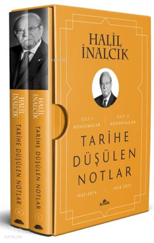 Tarihe Düşülen Notlar (2 Cilt - Kutulu);Konuşmalar ve Röportajlar