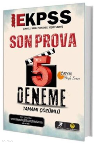Tasarı Yayınları 2026 E-KPSS Son Prova 5 Çözümlü Deneme