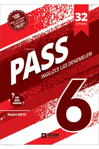 Team Elt 6. Sınıf İngilizce PASS 32 Deneme Team Elt Publishing