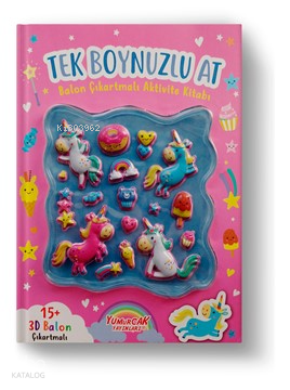 Tek Boynuzlu At Balon Çıkartmalı Aktivite Kitabı