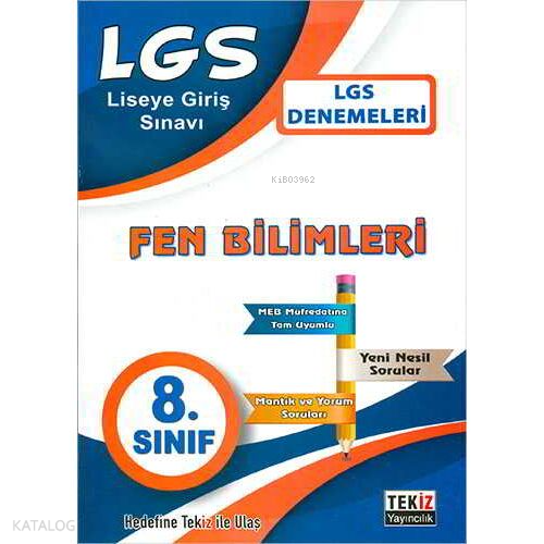 Tekiz 8.Sınıf LGS Fen Bilimleri Denemeleri