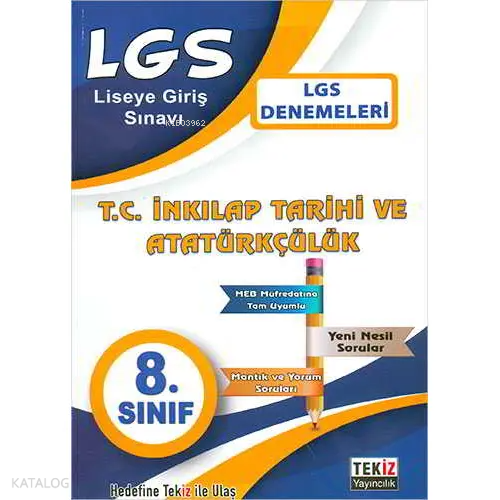 Tekiz 8.Sınıf LGS T.C. İnkılap Tarihi ve Atatürkçülük Denemeleri