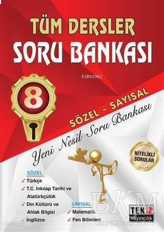 Tekiz 8.Sınıf Tüm Dersler Sözel Sayısal Soru Bankası