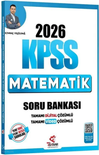 Tekrar Akademi 2026 KPSS Matematik Soru Bankası Çözümlü