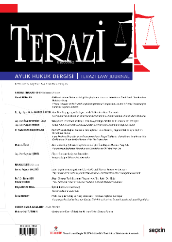 Terazi Aylık Hukuk Dergisi Sayı: 173 Ocak 2021
