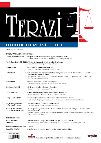 Terazi Hukuk Dergisi Sayı:182 Ekim 2021