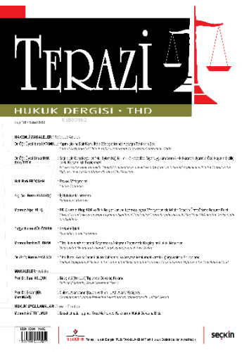 Terazi Hukuk Dergisi Sayı:186 Şubat 2022