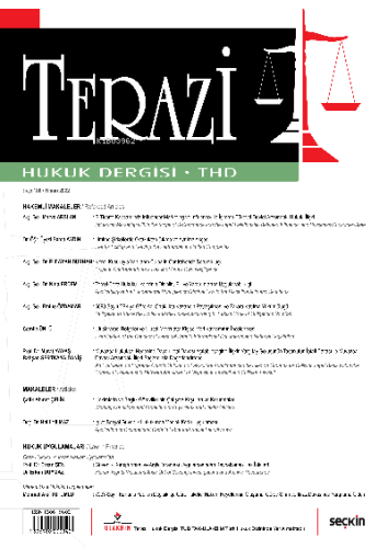 Terazi Hukuk Dergisi Sayı:188 Nisan 2022