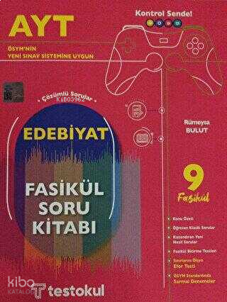 Test Okul Yayınları AYT Edebiyat Fasikül Soru Kitabı