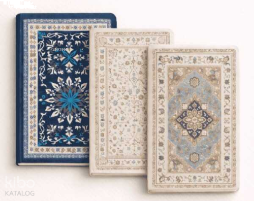 Tezyin Etnik Desen Üçlü Defter Seti Çizgili A5