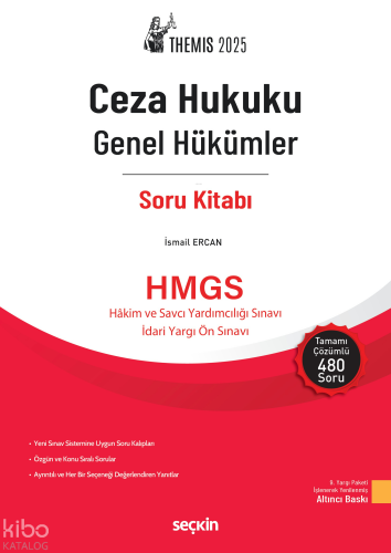 THEMIS 2025 – Ceza Hukuku Genel Hükümler Soru Kitabı;Hakim ve Savcı Yardımcılığı Sınavı İdari Yargı Ön Sınavı