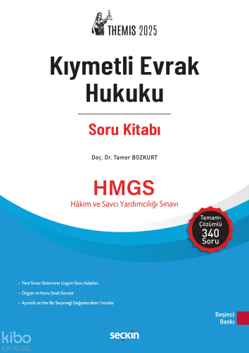 THEMIS 2025 – Kıymetli Evrak Hukuku Soru Kitabı;HMGS - Hakim ve Savcı Yardımcılığı Sınavı