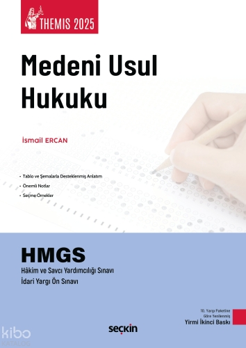 THEMIS 2025  – Medeni Usul Hukuku Konu Kitabı;HMGS - Hakim ve Savcı Yardımcılığı Sınavı - İdari Yargı Ön Sınavı