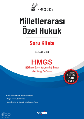 THEMIS 2025  – Milletlerarası Özel Hukuk Soru Kitabı;HMGS - Hakim ve Savcı Yardımcılığı Sınavı - İdari Yargı Ön Sınavı
