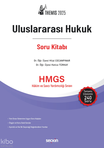 THEMIS 2025  – Uluslararası Hukuk Soru Kitabı;HGMS Hakim ve Savcı Yardımcılığı Sınavı