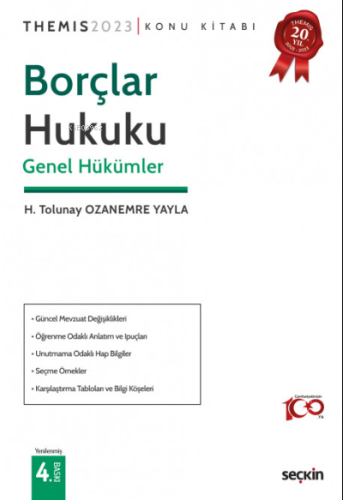 Themis – Borçlar Hukuku Genel Hükümler – Konu Kitabı