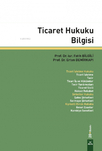 Ticaret Hukuku Bilgisi